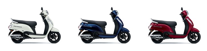 SUZUKI Address 125 - White Matt, Metallic Dark Blue, Metallic Matt Bordeaux Red